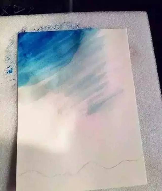 水粉画教程:用简单的材料教你画出美丽的星空