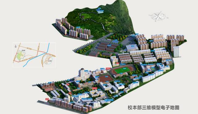 compare 1——总览 地图上的校本部和西校区 兰州理工大学校本部