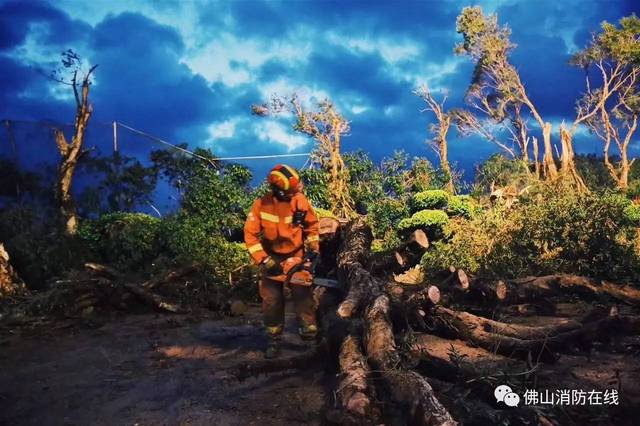 寻找最美消防人—佛山消防驰援珠海抗击台风"天鸽"侧记