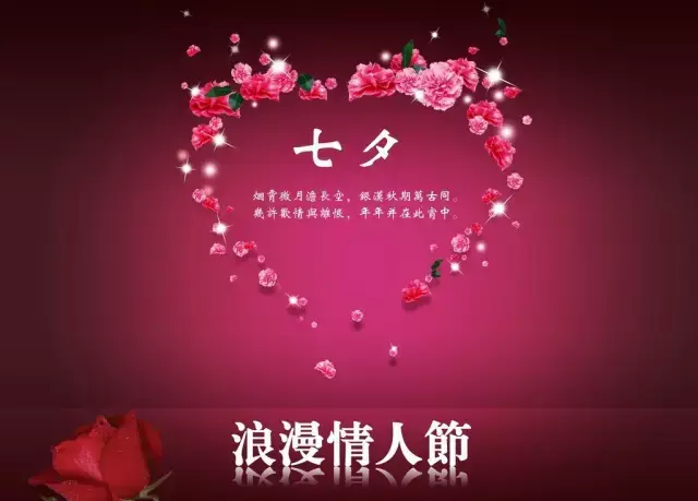 祝愿所有相亲相爱的情人们七夕情人节快乐!