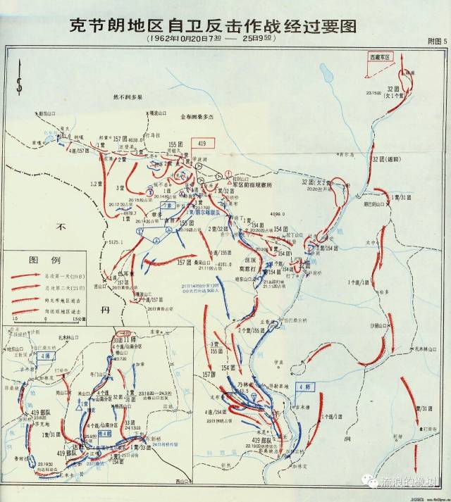 比较少见的克节朗战事示意图.