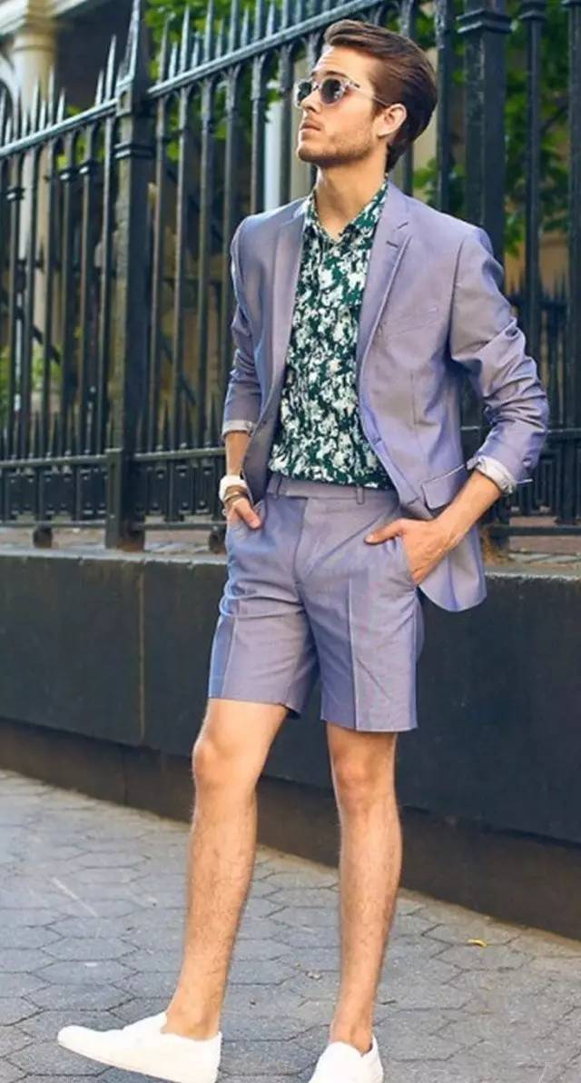 夏天走了西装短裤还在,这么叠搭秋天继续做潮男