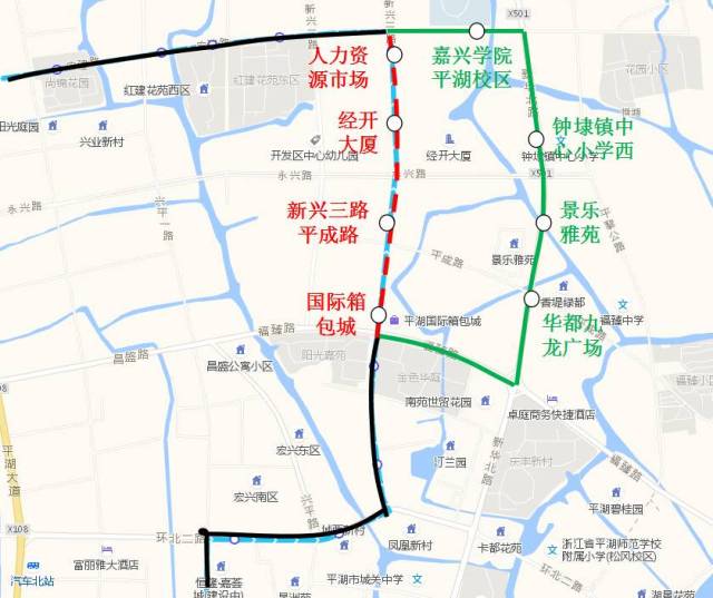 城市公交8路,9路,9路夜新华北路(永兴路—独黎公路段)恢复通行公告