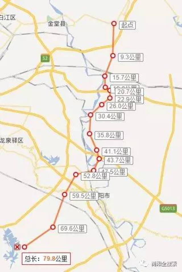 金简仁快速路大概规划线路走向图 ▲ 金简黄快速路大概规划线路