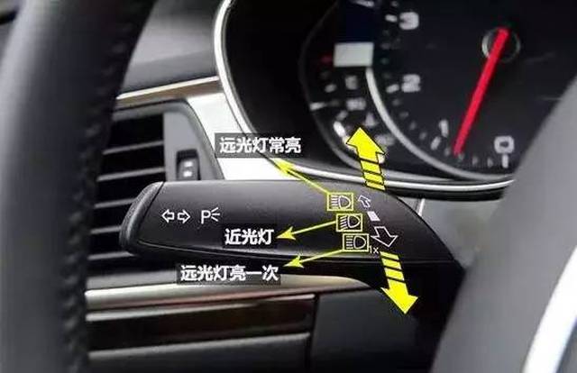 近光灯开启状态,此外还有示廓灯,雾灯,这些灯光的指示符号我们都应该