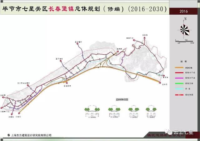 长春堡镇总体规划修编(2016—2030)镇区道路系统规划图