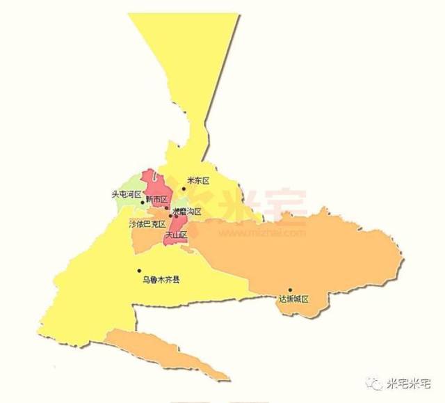 乌鲁木齐市行政区域分划▼