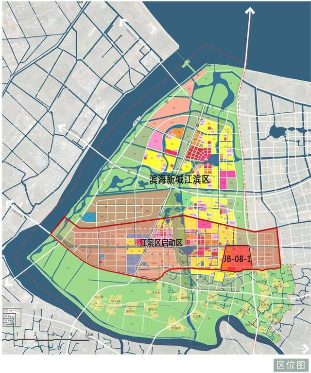 沥海镇规划有超大商业地块!绍兴滨海新城江滨区jb-08