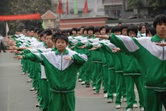 蓝蓝天空我的梦,真是我见过最追求梦想的校服 绿色=百色=育才校服 "