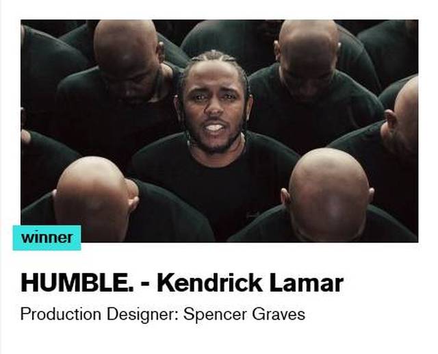 最佳艺术指导---《humble.》kendrick lamar