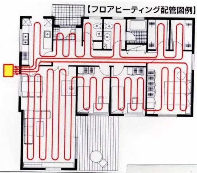 地暖管线,配线示意图.