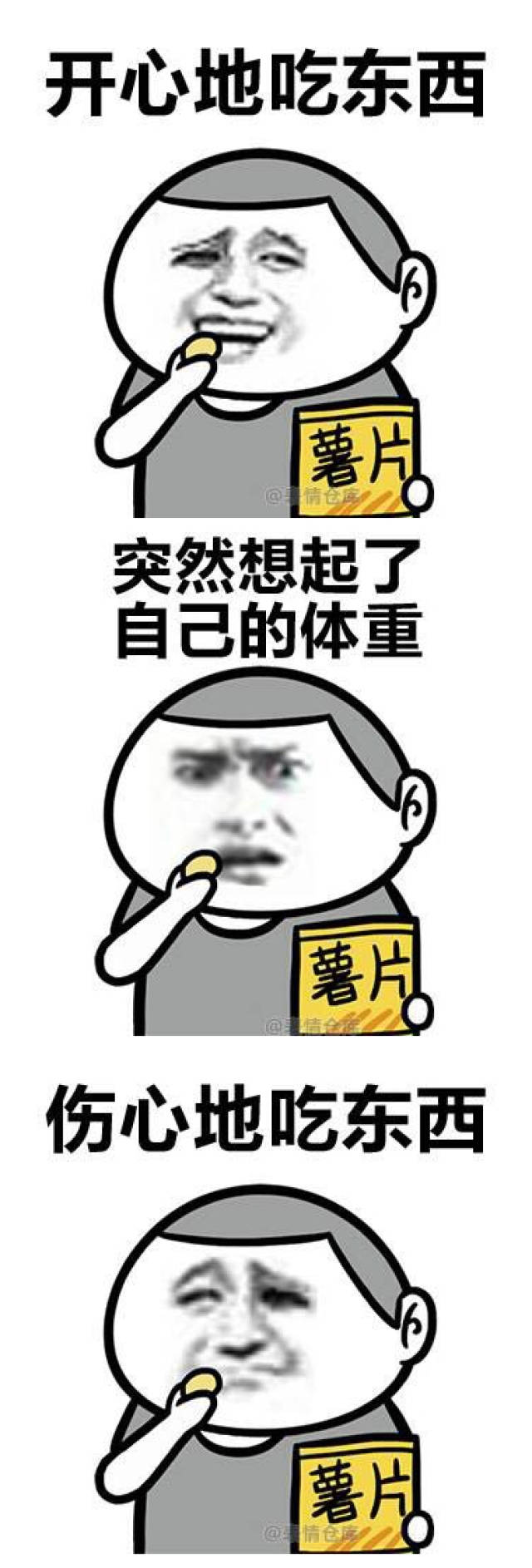 搞笑表情包:纠结的我