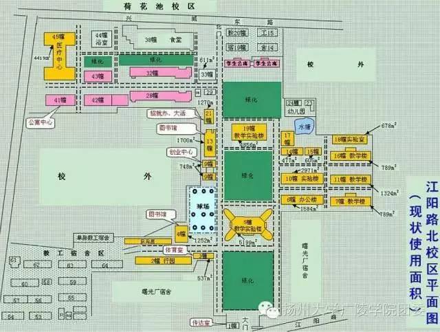 迎新季|官微君带你看扬大之江阳路南,江阳路北校区