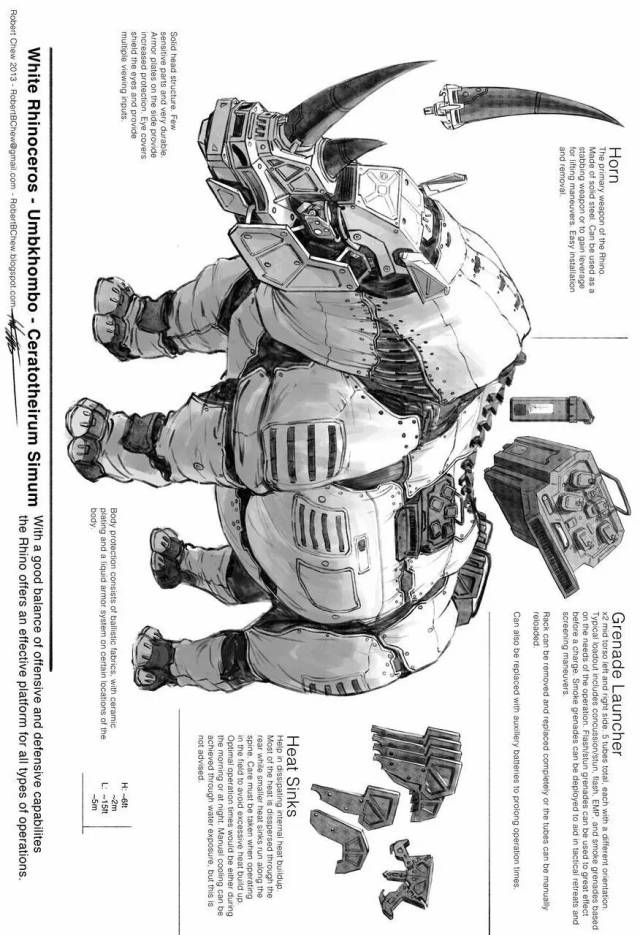 【另类画作】罕见机械巨兽画作欣赏,十足机械感.