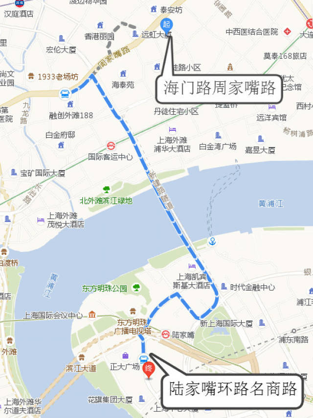 新建路越江隧道 939路 首末站点:杨家渡渡口鲁迅公园