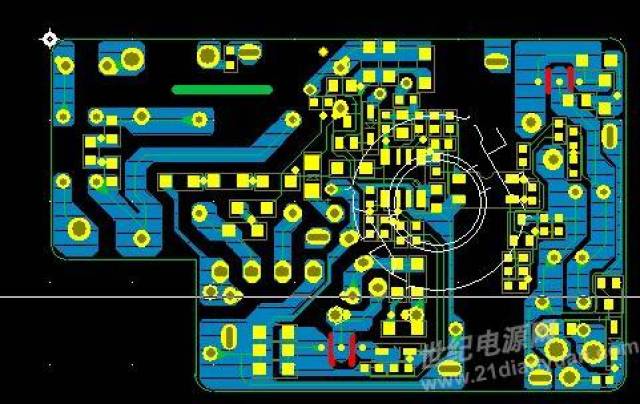 降低高度,电解电容,需要挖掉 pcb 的一般分.