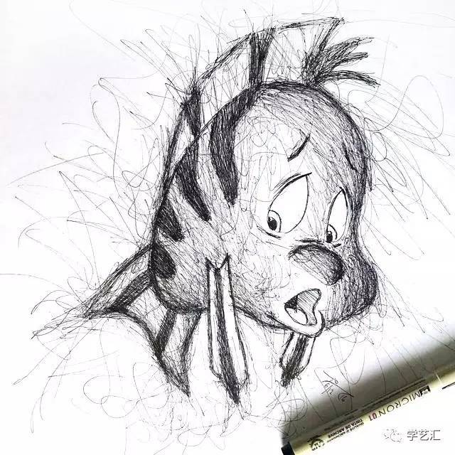 乱线插画丨终于知道什么叫无招胜有招!