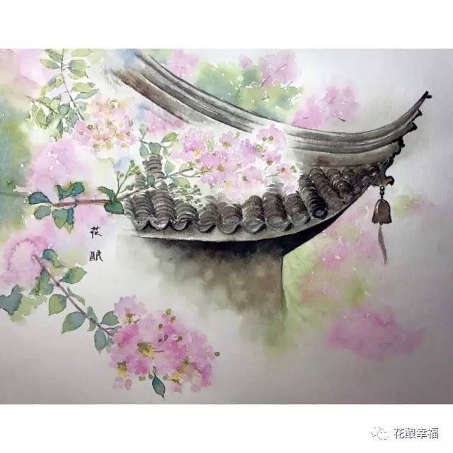 一起来画画 / 莳花夏景紫薇花——团练作业二期