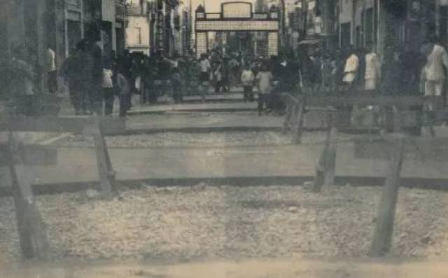 老照片:泰州50年前的坡子街