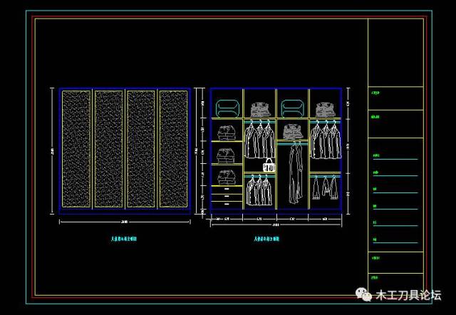 78款衣柜设计cad详图 cad家具整体衣柜设计详图