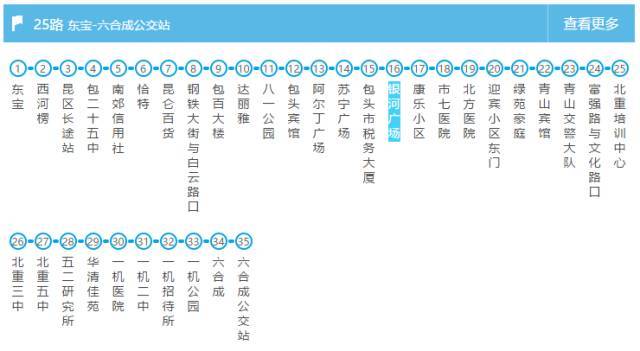 25路公交车路线