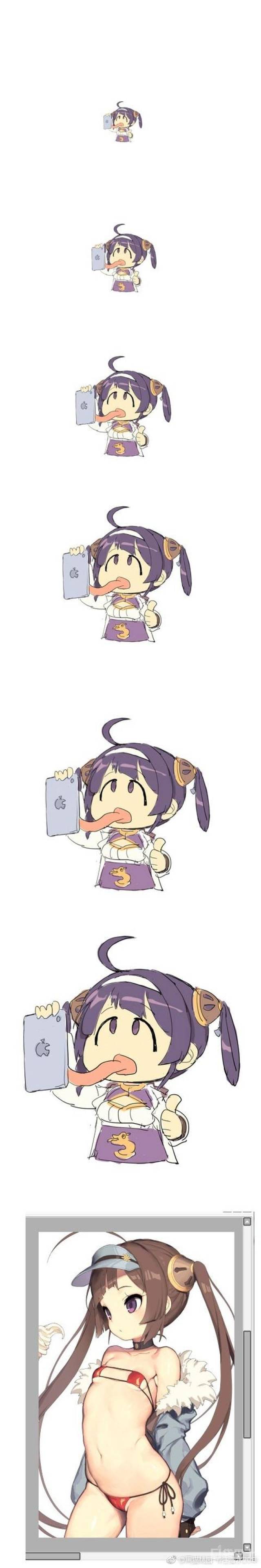 幼女控福利 碧蓝航线平海泳装皮肤未和谐版