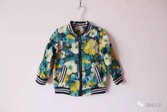 秋季牛仔棒球服附裁剪图