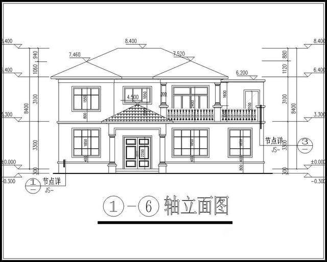 14x9米农村二层房屋设计图,8间卧室,20万左右