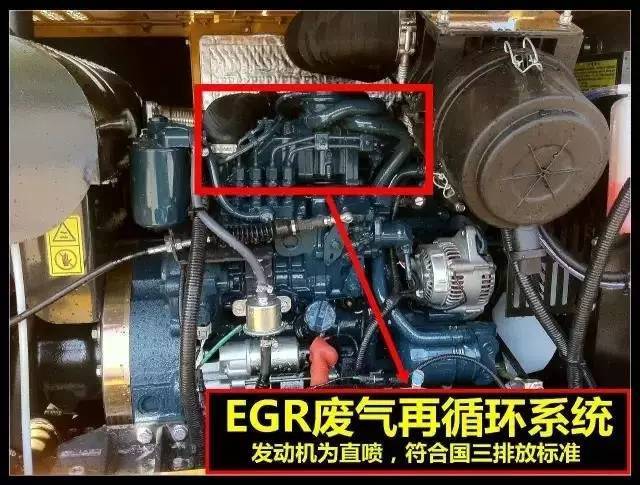 图解徐工xe75d挖掘机:采用符合国三标准日本久保田发动机