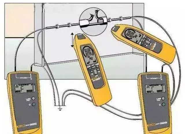 当感应电笔的交流信号消失时,即可判断断点在该检测