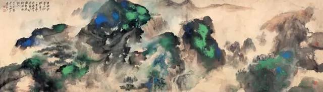 张大千泼墨山水