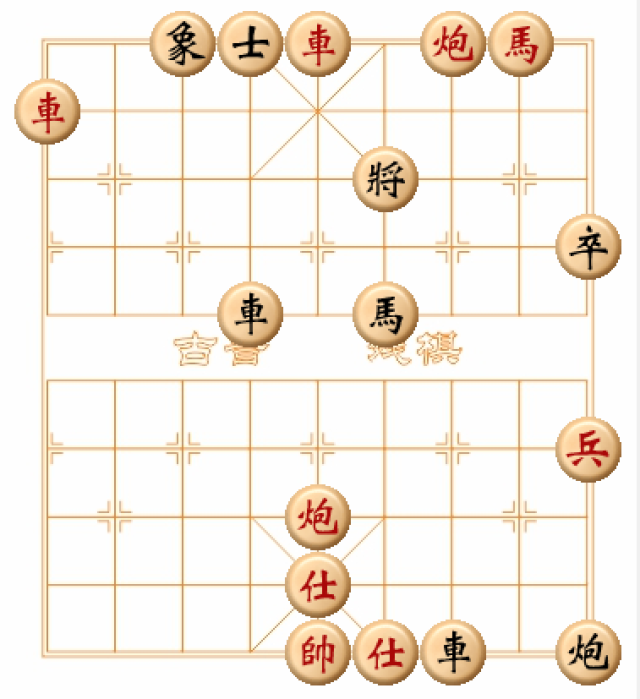 古普象棋基本战术:闪将走法,一个残局棋力测评