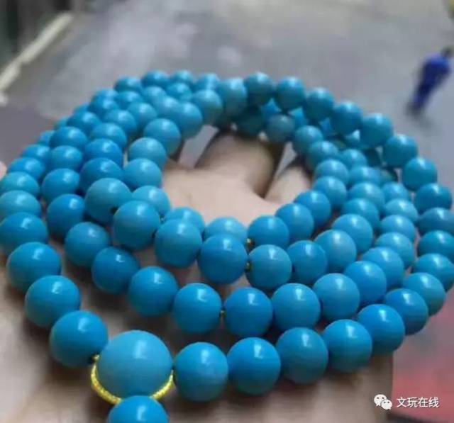 云盖寺高瓷蓝,绿松石中的极品!有一块就是土豪!