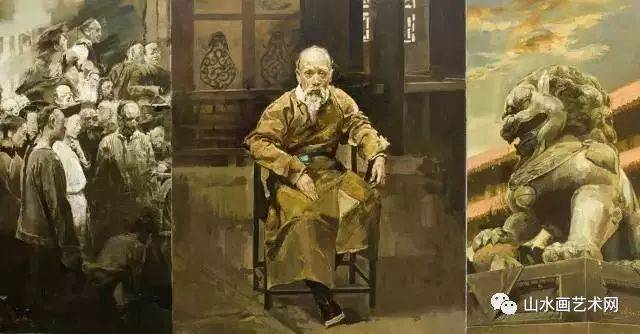 崔晓冬 《李端棻与戊戌变法》 油画 165x410cm