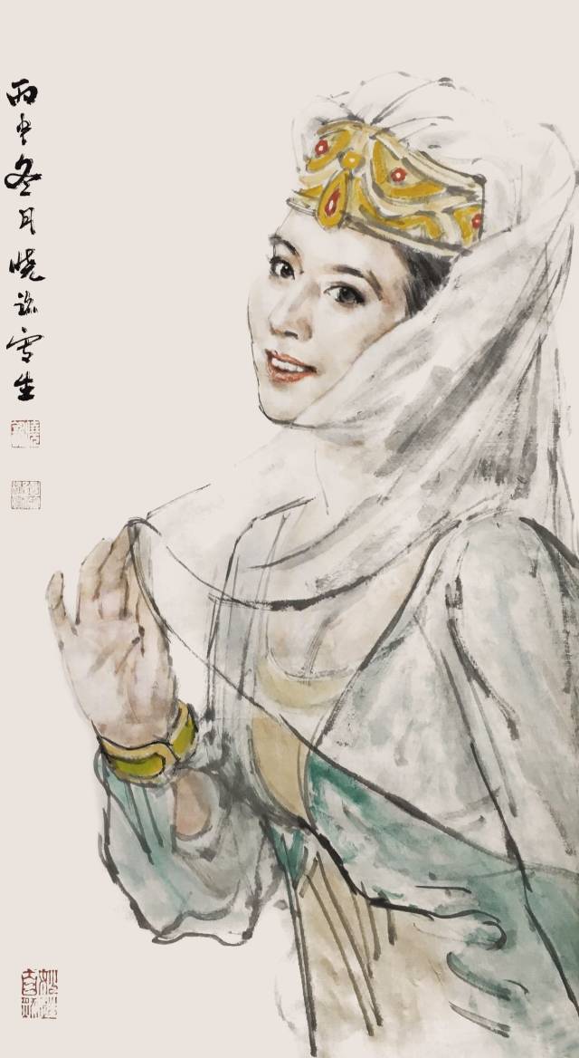 人物画传承学术邀请展 | 赵建成,刘少宁,康晓铭,左圣楠师生作品欣赏