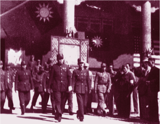 太和殿前民众高呼胜利万岁,一组中国战区平津地区受降