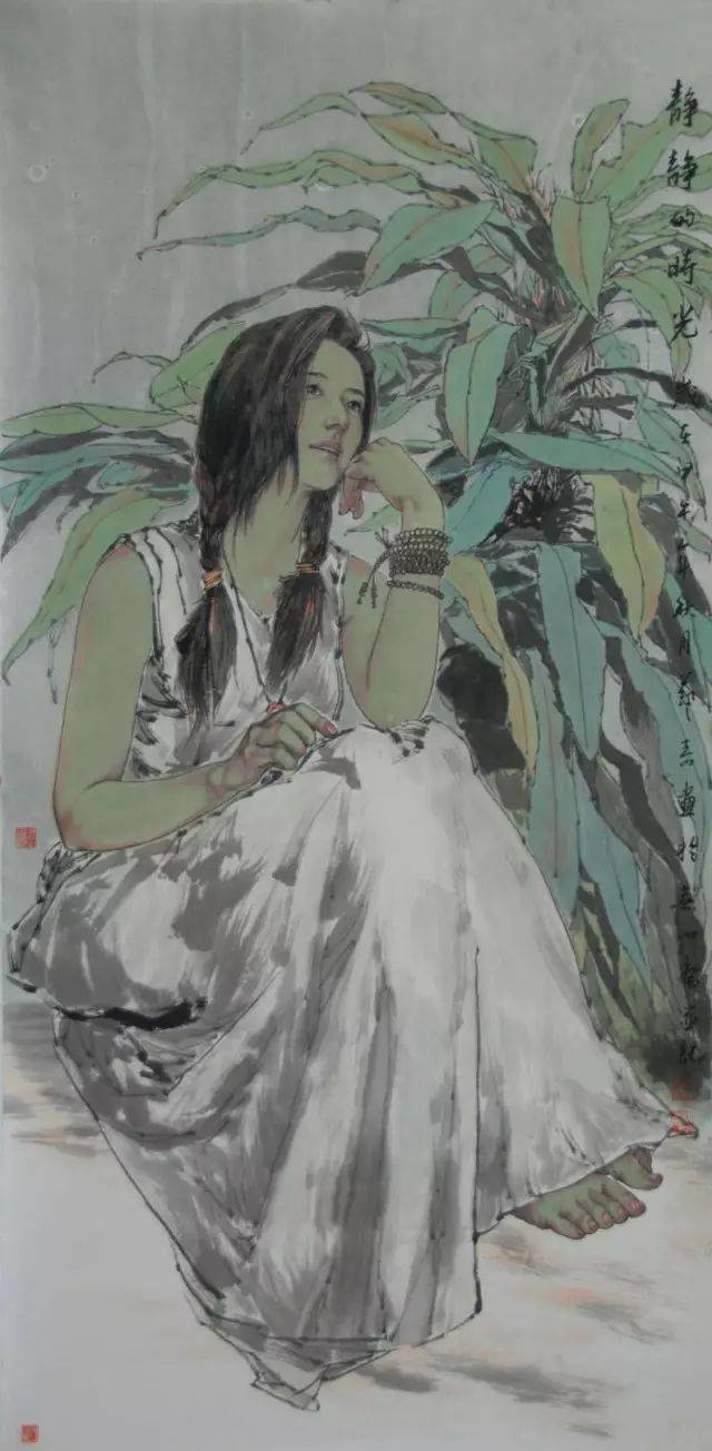 著名画家刘艺青——现代水墨人物作品欣赏