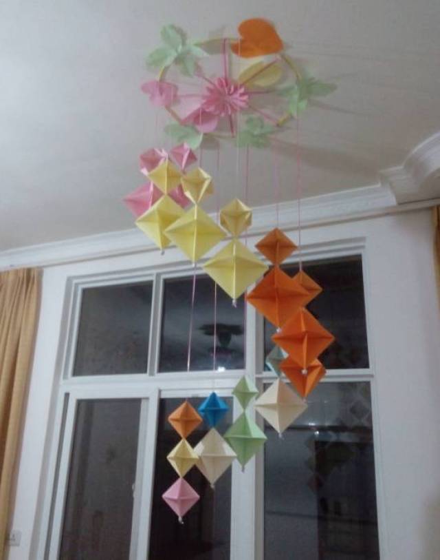 折纸风铃教程,真漂亮!