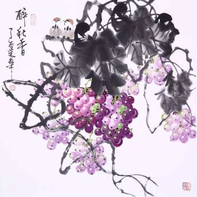 写意葡萄大师级画家黄荣华