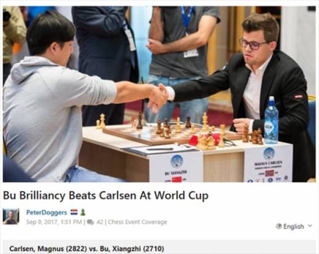 世界第三轮和棋甚网页游戏私服推荐多 卜祥志战胜卡尔森引热议