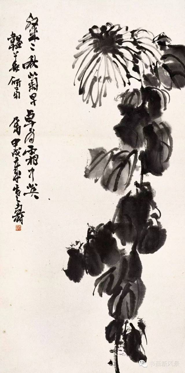 潘天寿画菊