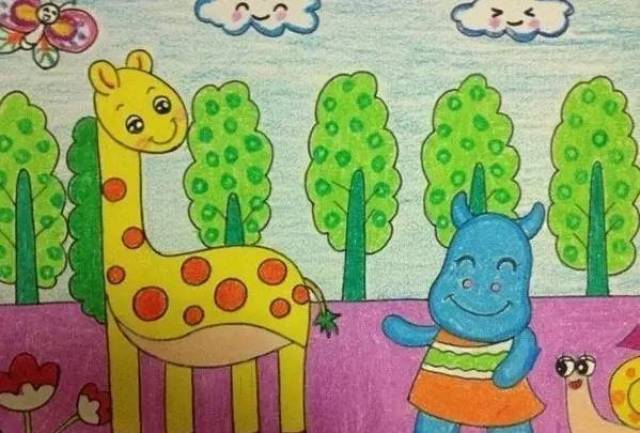 幼儿园蜡笔画,小朋友们的最爱!
