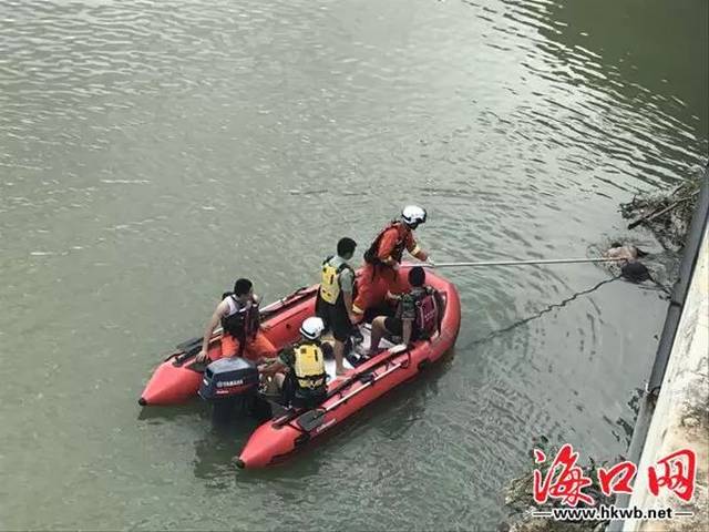 海口南渡江发现一男尸,尸体高度腐烂.