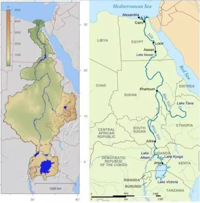 与中非地区的刚果河以及西非地区的尼日尔河并列非洲最大的三个河流