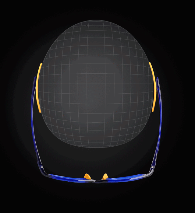 以蜻蜓为灵感塑造纤细镜身, 带来12克至轻镜架, 仿生护翼设计, 全