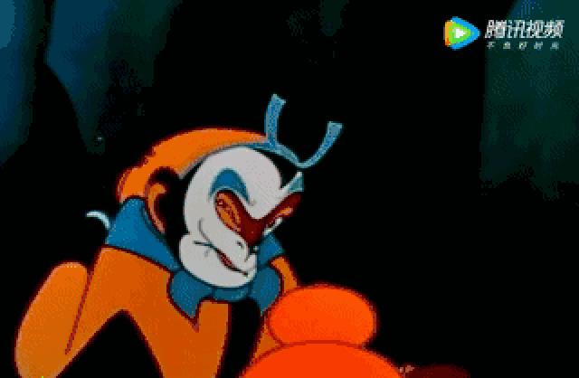 孙悟空初尝仙丹时小心翼翼的状态,仙丹下肚后的