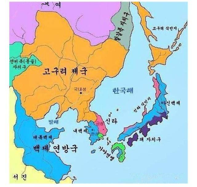 脑洞惊人的韩国古代地图,统治中国日本殖民五大洲.