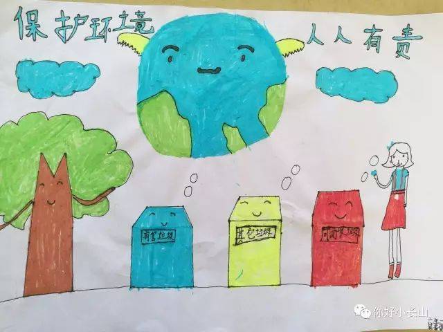 小学生保护环境的绘画图片欣赏