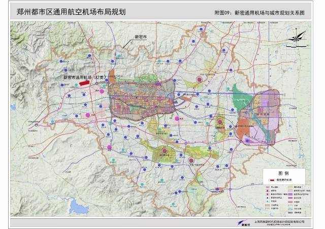 新密通用机场规划位置在新密城区西北方向,米村镇朱家庵村东北角,位于