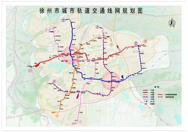 未来徐州地铁规划有11条线路,座车站!